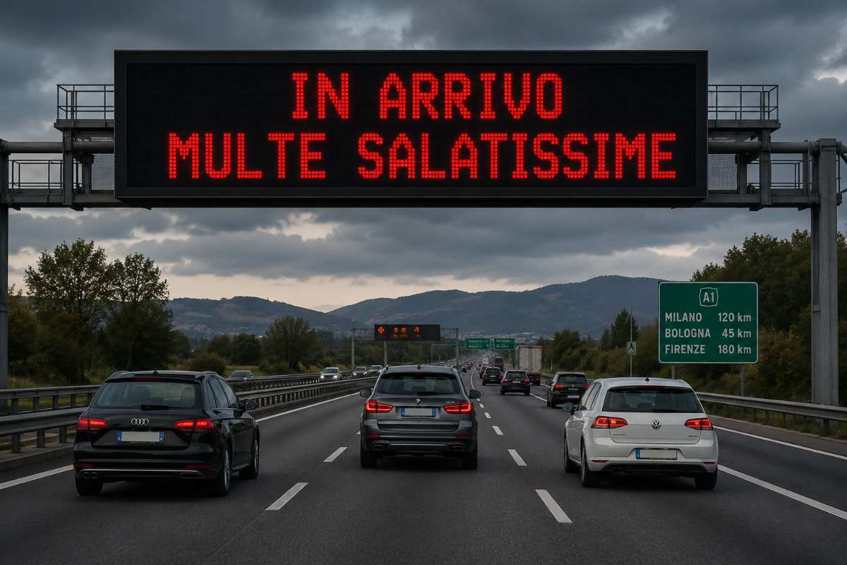 autostrada e cartello